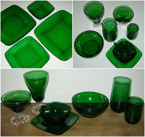 anchor hocking glassware green|anchor hocking vintage green glassware.